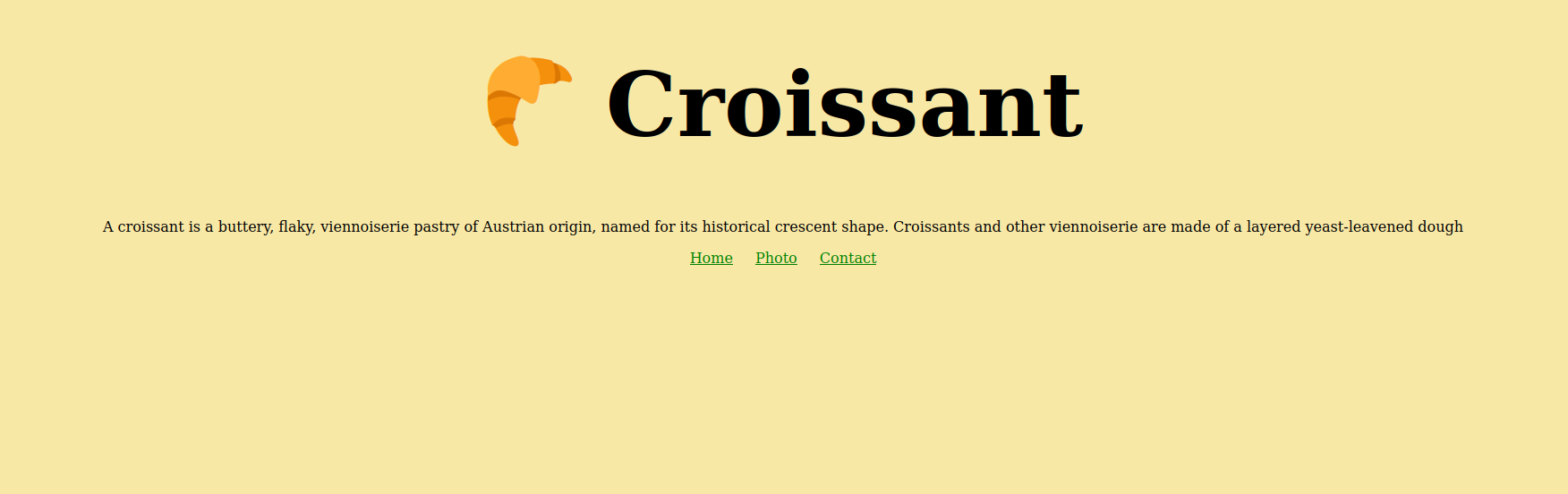  picture of a croissant website